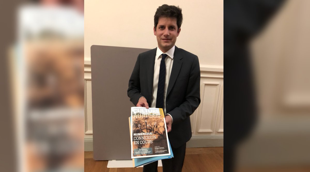Le dernier Culture Agri vient de paraître, il est déjà entre les mains de Julien Denormandie!

Au menu de ce numéro: l'interview de Philippe Etchebest🍽️, notre dossier sur le #numérique 📲, des glaces🍦... et plus encore.

Si vous n'êtes pas encore abonné: campagnesetenvironnement.fr/abonnement-au-…
