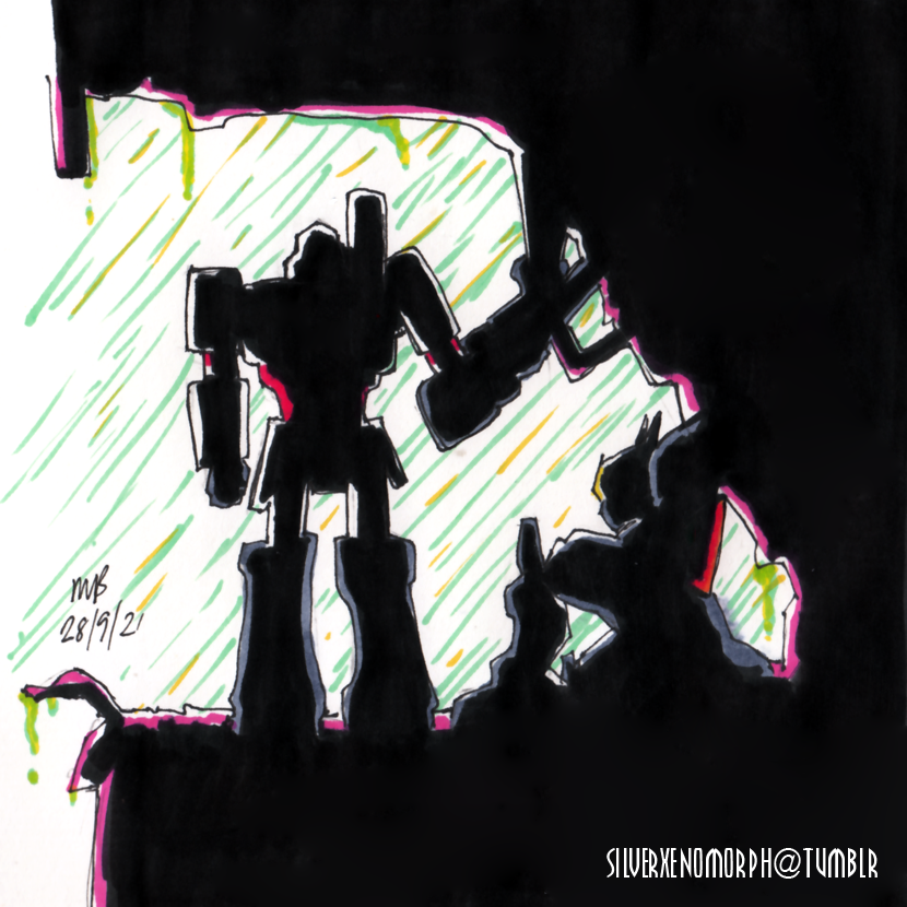 SilverXenomorph's tweet photo. Master and Assassin take Shelter in a ruin during an Acid Storm for Day 3 of Megadrift week.
#transformers #maccadam #deadlock #megatron https://t.co/p6WVTFq9Eo
