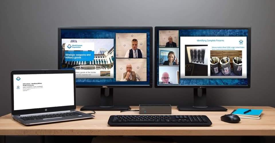WCO_OMD's tweet image. WCO webinar on &quot;Identifying Military goods at the border&quot; attended by 1000 delegates from Customs around the world
➡️ wcoomd.org/en/media/newsr…

#WCO #Customs #WCOSecurityProgramme #SALW #STCE #STCEProgramme
