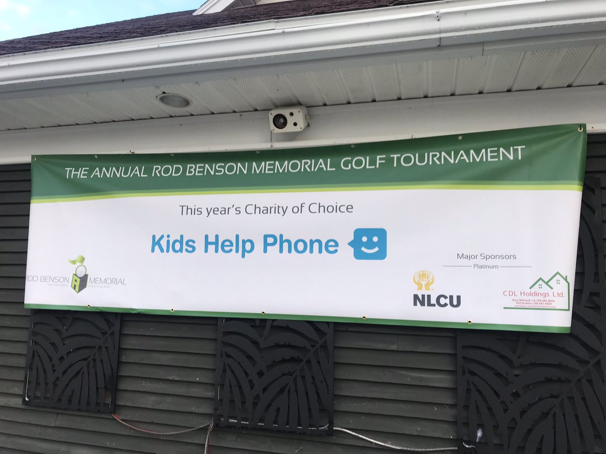 emily_c709's tweet photo. We’re at the @nlcucfc annual Rod Benson Memorial Golf Tournament where @KidsHelpPhone is this years charity of choice! Golfing with us today? I’ll see you on #2 https://t.co/bwXYzHnhlN