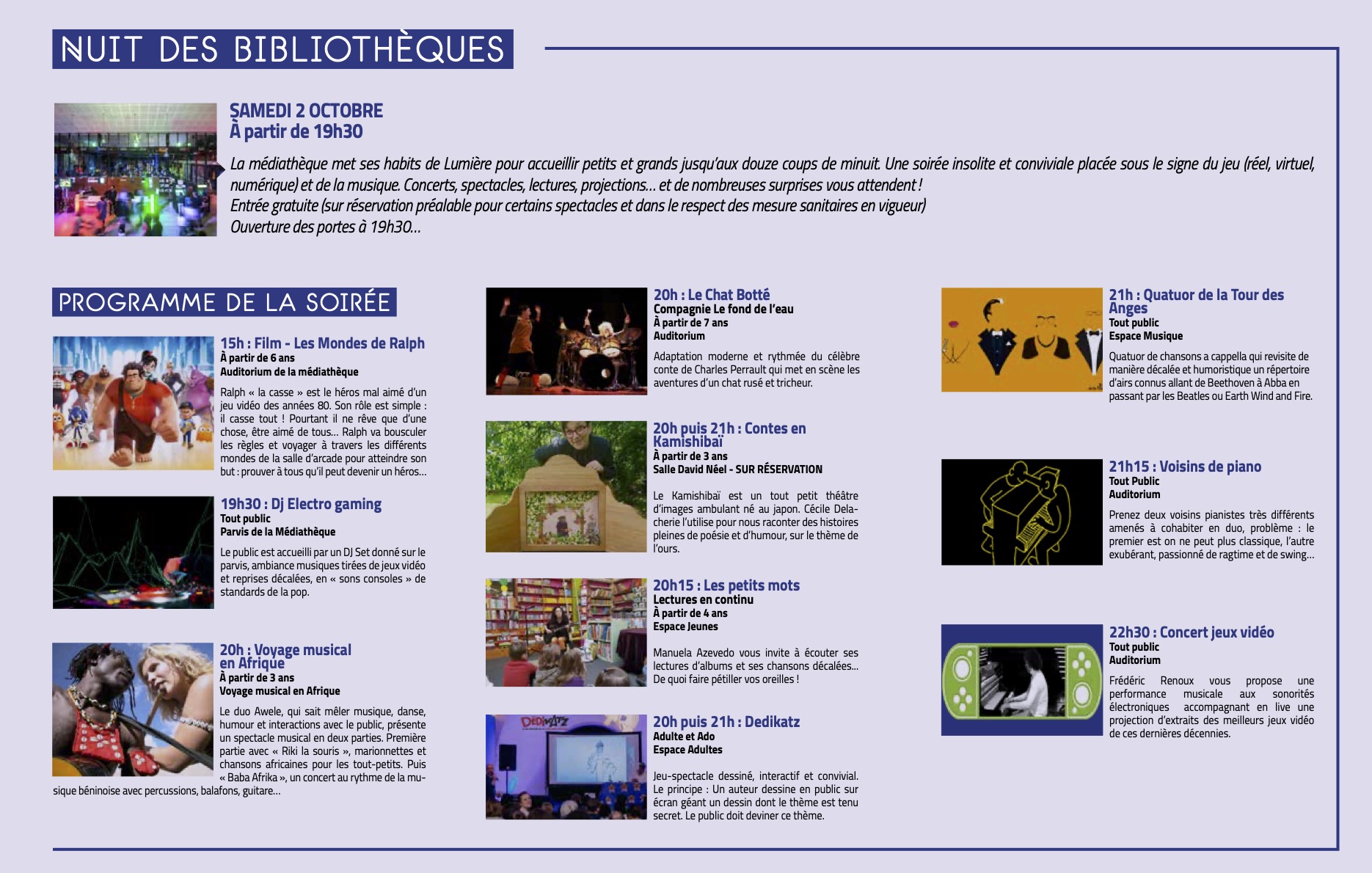 تويتر Ville De Pessac على تويتر Ce Samedi A L Occasion De La 4eme Nuit Des Bibliotheques La Mediatheque Jacques Ellul Ouvre Ses Portes Des 19h30 Au Programme Une Soiree Avec