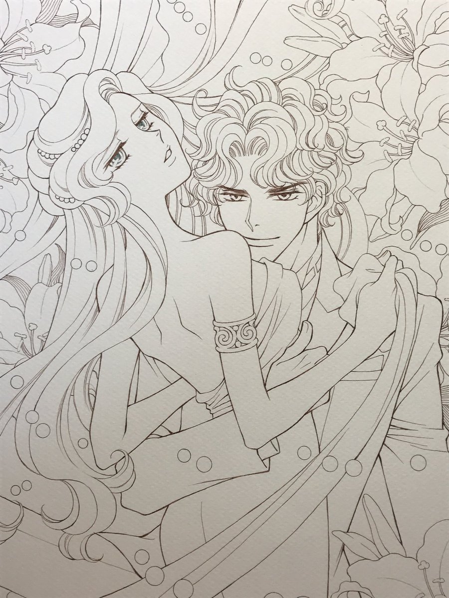 #皆さん線画と塗った後を見せてください
アナログは塗りで失敗したら線画から描き直しなのですが、よく失敗します。この2枚は失敗しなかった💖