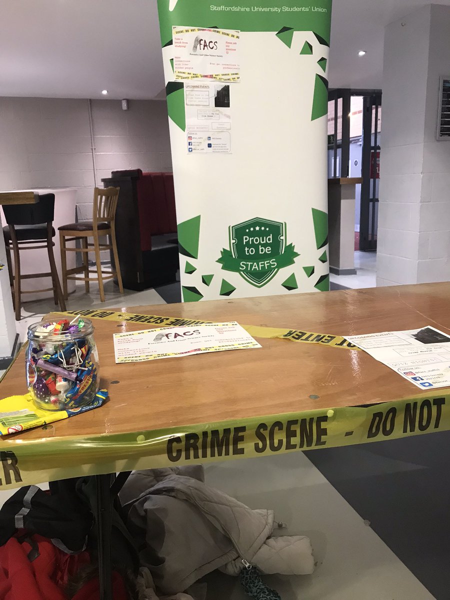 Come and see us at the societies fair! See what events we have coming up, ask any questions and grab some sweets! Located inside the LRV - (Stoke campus) Here until 3pm today 👍