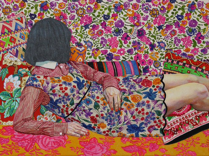 womensart1's tweet photo. Japanese artist Naomi Okubo, Camouflage #3, 2017 #WomensArt https://t.co/A4dCAduzcg