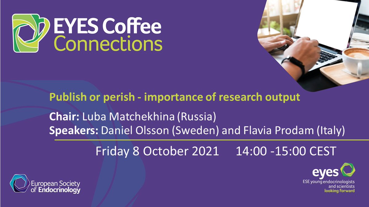 ESEndocrinology's tweet photo. Don’t forget to register for our next EYES Coffee Connections session, on 8 October, to learn about the importance of research output. Register today! https://t.co/2igvd2kZnX
@olsson_dr https://t.co/CxMM4zZNld