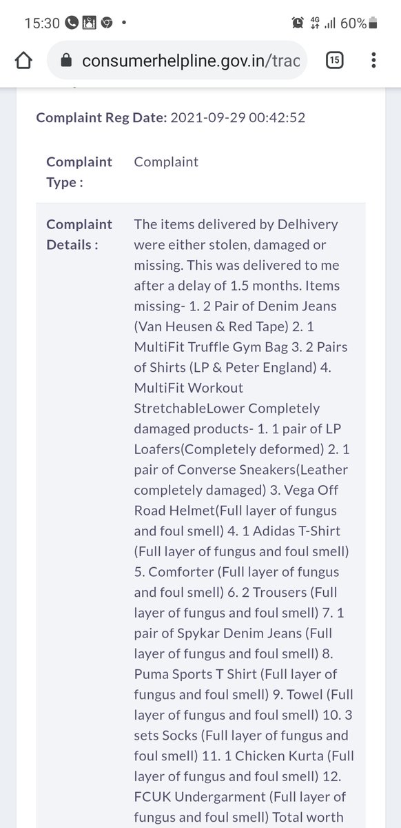 6493Haris's tweet photo. @delhivery After facing delay in service, mental harassment and all sorts of agony &amp; without any concrete solution provided by your team I have decided to pursue a legal case against you and that too after giving you quality time to help me out.

THE WORST COMPANY EVER! 

Worst experience! https://t.co/z2DScf9rP6