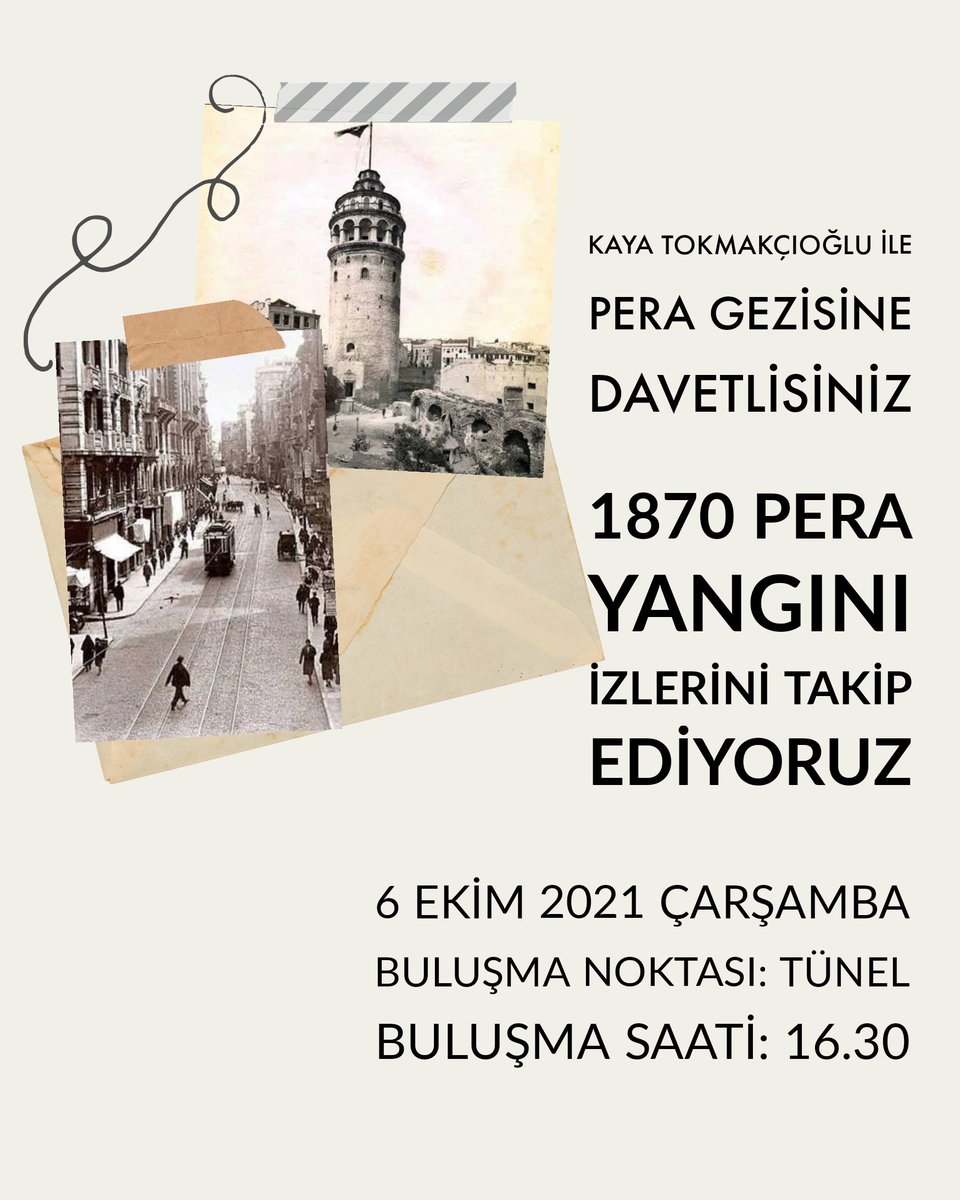 ulke_ve's tweet photo. Yeni dönemin ilk gezi etkinliği ile karşınızdayız! 6 Ekim 2021 Çarşamba günü "İstanbul'un Toplumsal Mücadeleler Tarihi" kitabının yazarı Kaya Tokmakçıoğlu ile 1870 Pera Yangını izlerini takip ediyoruz. 

Saat 16.30'da Taksim Tünel'de buluşuyoruz. Katılmak için dm atabilirsiniz. https://t.co/B4Hvs9vuxo