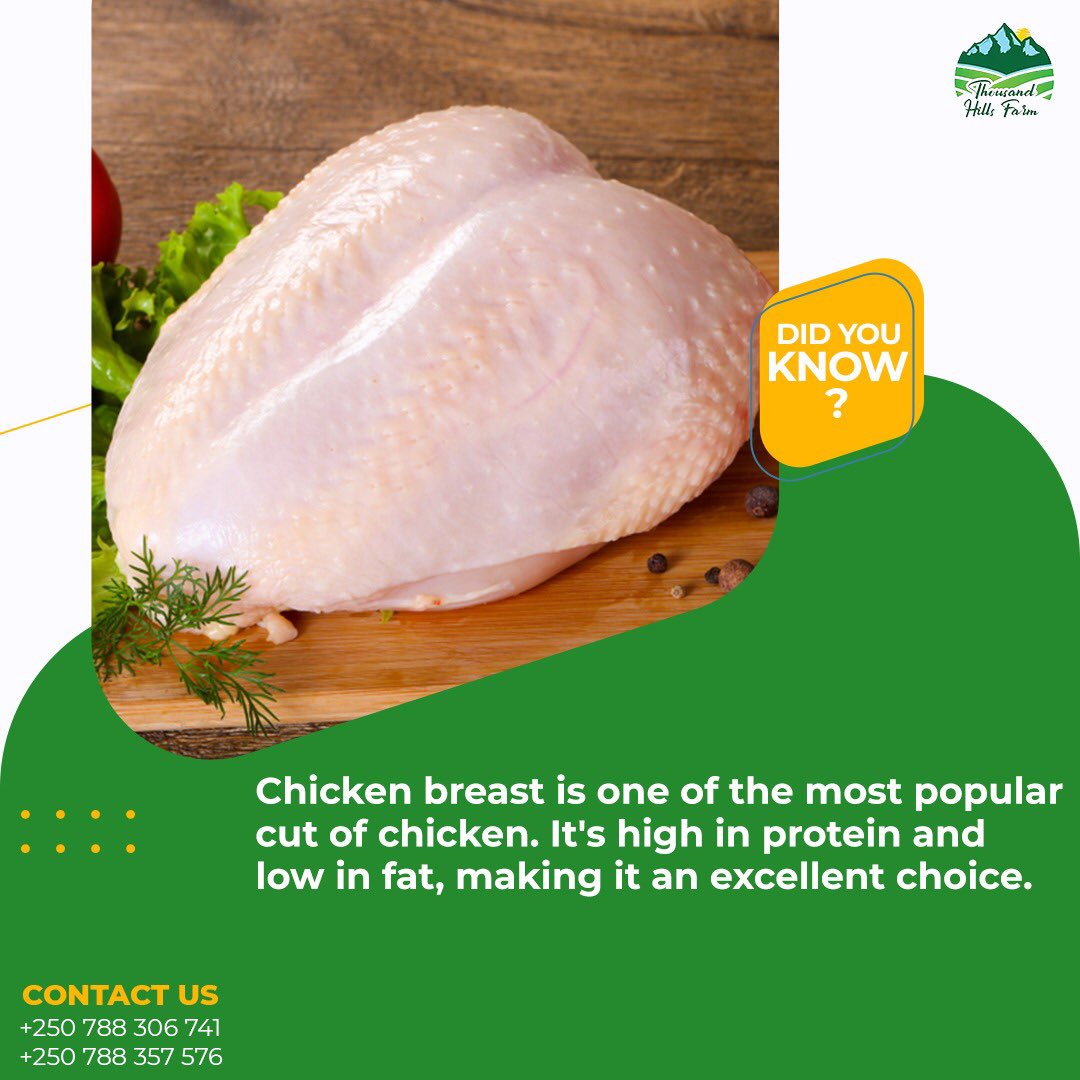 ThFarms's tweet photo. Our whole chickens are large in size and provide you with a nice and tender breast piece. Call us today to get your chicken.      #thousandhillsfarm #deliciouschicken #rwanda https://t.co/JMMLE5DBAA