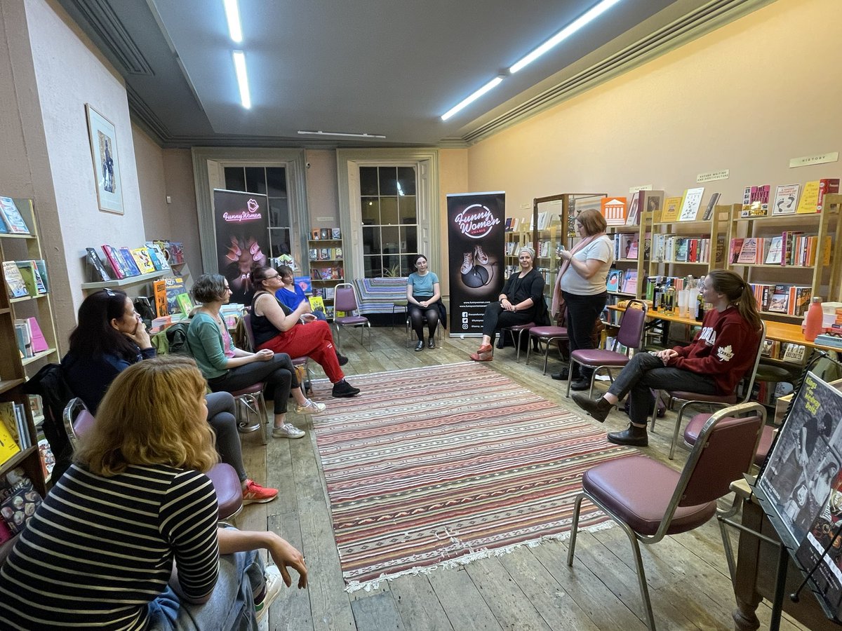 FunnyWomenLynne's tweet photo. From grand finals to grassroots. New beginnings (maybe) at our @funnywomen #ComedyWorkout last night at @store_104 in my manor of Rochester! Thanks @bakersmedwaytc @MWartsandevents @Nic_Lamont @Carmziemackey for making it fun! https://t.co/FFgRvJLl6d