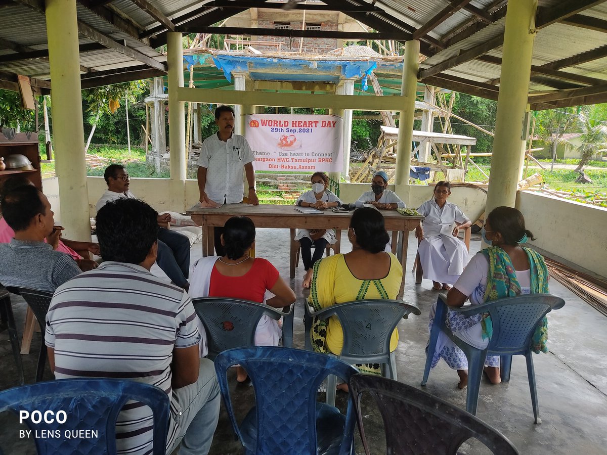 RinkiDu03182767's tweet photo. @nhm_assam @nhmbaksa celebration world heart day at jhargaon HWC, Tamulpur BPHC, Baksa https://t.co/jj0u5ZCt7A