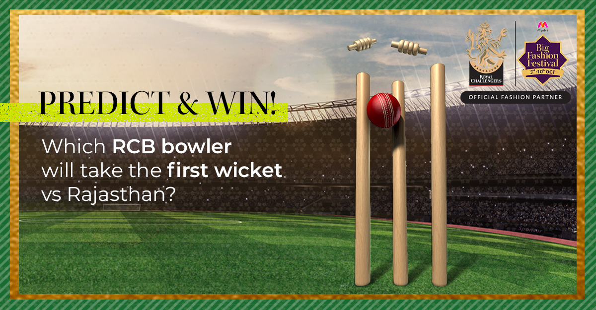 Have a round table discussion with cricket lovers or trust yourself to make the right prediction! One winner takes home a Myntra Gift Voucher worth Rs. 10K.
Use #BagBestDealsOnMyntraBFF #TyohaarReadyWithMyntraBFF
+ follow <a href="/myntra/">Myntra</a> to qualify.
#ContestAlertIndia #Contest