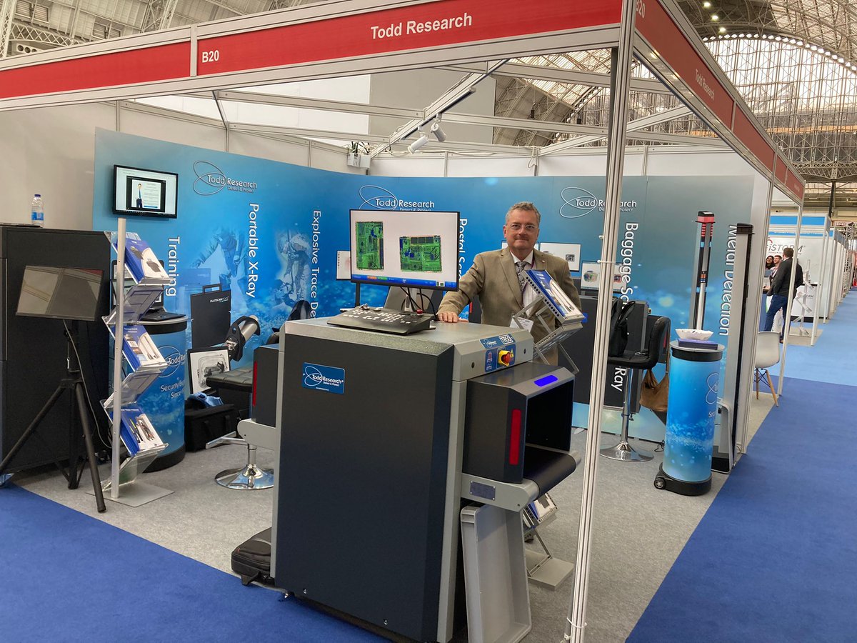 ToddResearch1's tweet photo. The 2nd and final day of #ISE2021, we are on stand B20 and looking forward to another busy day!
Please do come and say Hello if you're attending!
@teledyneicm #xrayscanners #portabledetection #metaldetection #security https://t.co/sLWJxmFnh1