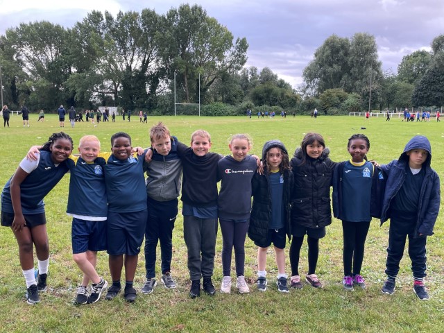 OGSPrimary's tweet photo. 10 children from Year 4 over to Bletchley Rugby Club. The children took part in a series of rugby themed skills programmes and did an incredible job representing our school. Well done everyone https://t.co/qhr6u0sHxM