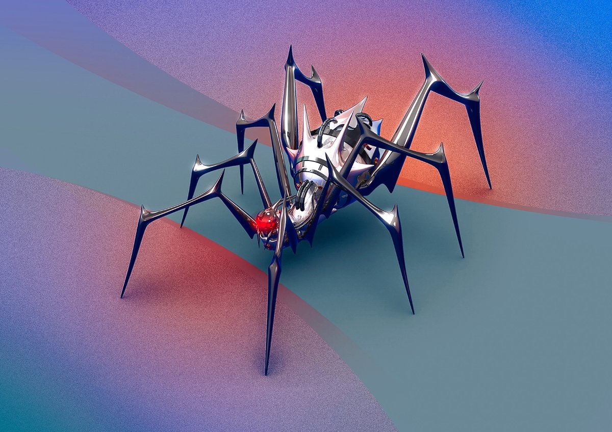 I just listed “Eight Legged Invader ” for sale on @withFND! 🌐

foundation.app/@nickproject/~… 

#nft #nfts #NFTCommunity #cyberpunk #3dart #robot #spider