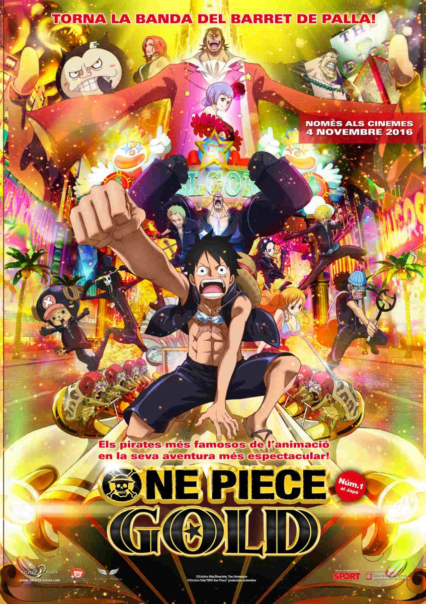 audiovisual_cat's tweet photo. Ei! Voleu guanyar el blu-ray en català i VOSC del film "One Piece: Gold", de @SelectaVision?
Doncs, som-hi:
1. Seguiu @cat_cine
2. Feu RT d’aquesta piulada
Que tingueu sort! https://t.co/qjj30UVmyX