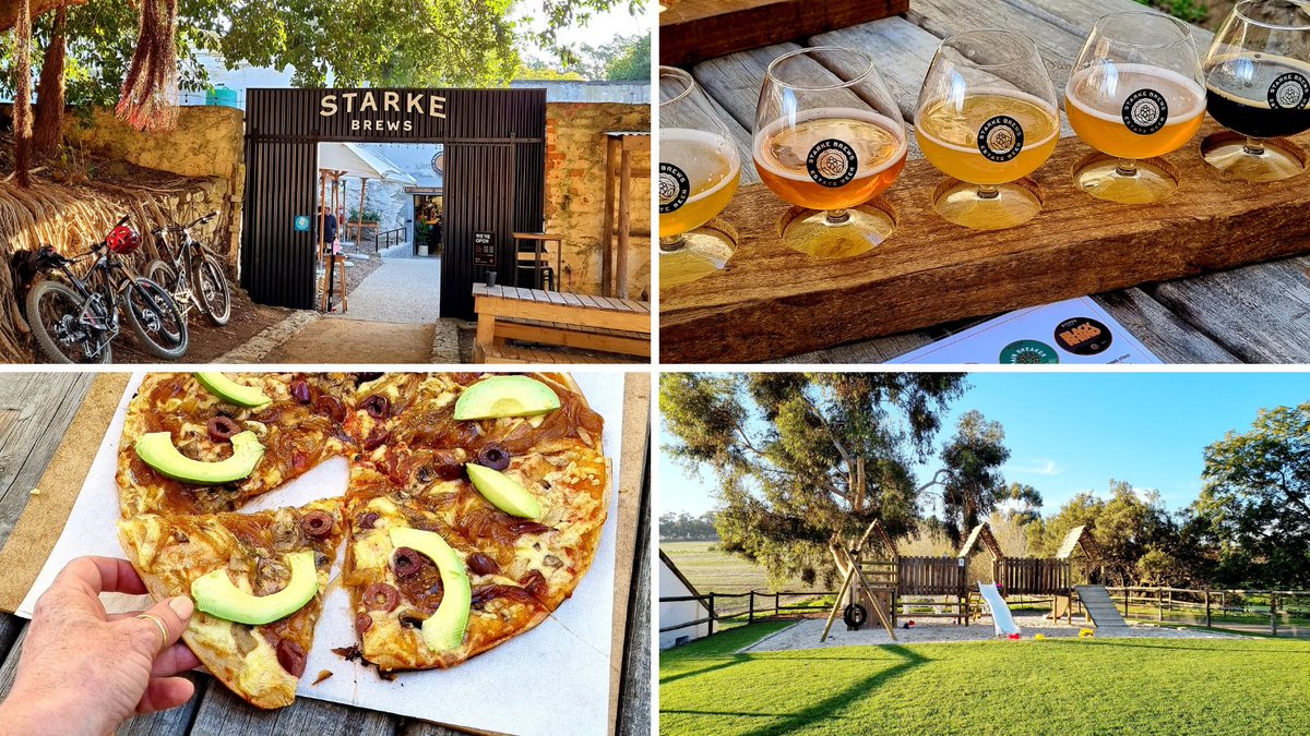 OneStopWander's tweet image. Off the beaten (MTB) track 🙌🍺
Starke Brews is a terrific hidden microbrewery on Contermanskloof farm in #Durbanville! 

Enjoy a beer or avoid FOMO &amp;amp; order the Tasting Flight of 5. Munch on crispy pizza &amp;amp; let the kids enjoy the laidback farm vibe 🌄
#shotleft #travelchatsa