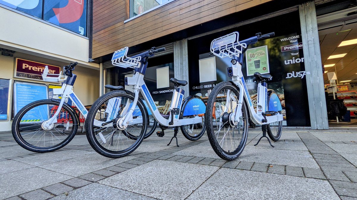 rideondundee's tweet photo. #EmbarkDundee will be on the @dundeeuni campus this afternoon! We can be found outside of the @dusa_theunion! Learn more about our #sharedmobility service and the benefits of #cycling to your health, well-being and study performance! https://t.co/ip82dt1xSk