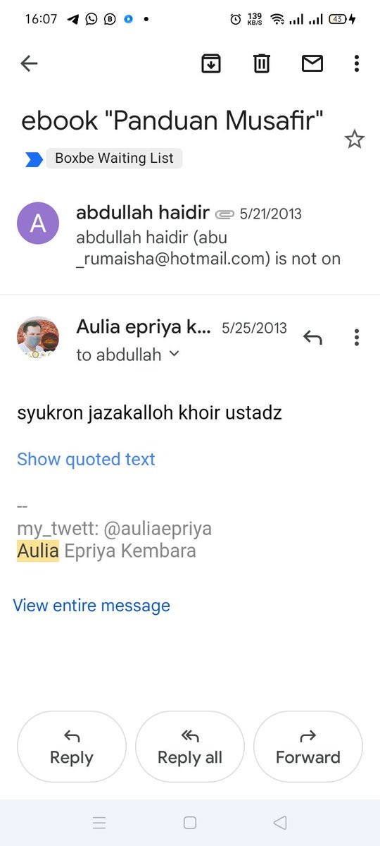 Ternyata saya pernah dapat email dari ustadz <a href="/abdullahhaidir1/">Bela  Ulama</a> tentang Safar

Syukran jazaakallah khair tadz