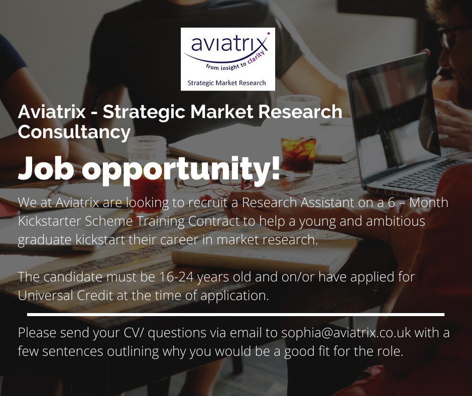 We’re #hiring a Research Assistant on a 6 – Month Kickstarter Scheme Training Contract. Know anyone who might be interested?
Have a look at the job description and how to apply below: docs.google.com/document/d/e/2…
We look forward to receiving your application!