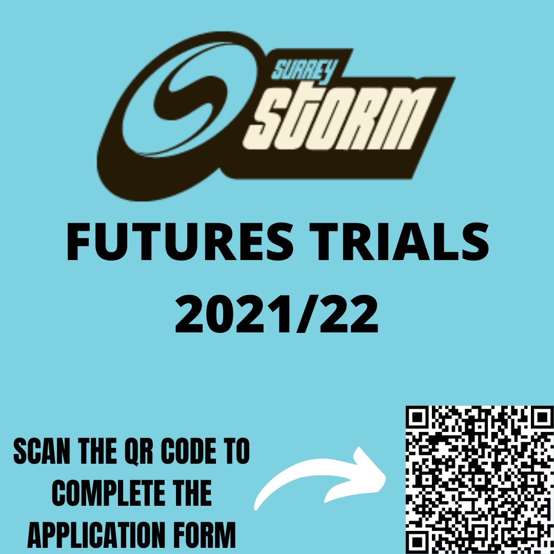 SurreyStormNPL's tweet image. Are you born between 2001-2004? Did you trial for franchise at NPL level but weren't successful? If so, why not apply for our Futures Development Programme, brand new for the 2021/22 season! 
*scan the QR code in the image to be taken to the application form* 
Good luck! 🤞💙