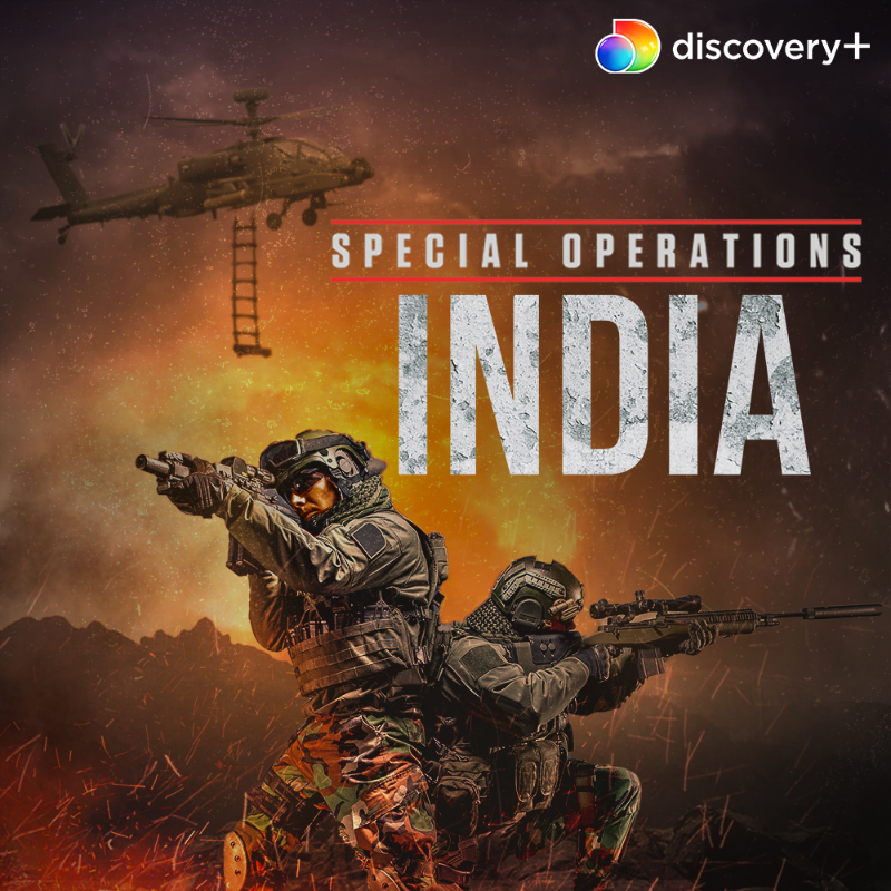 discoveryplusIN's tweet photo. Watch how the Indian armed forces launched a deadly surgical strike on Pakistan, after a threat came from across the border. 'Special Operations' now streaming on Discovery+