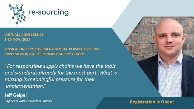 Registration open for the <a href="/re_sourcing/">RE-SOURCING Stakeholder Platform</a> Virtual Conference in November, where our Managing Director <a href="/jdgeipel/">Jeff Geipel</a> will be part of the session, "Responsible Sourcing for the Green Transition – A Roadmap to 2050." Info: buff.ly/38HNBuw Register: buff.ly/3DN6oTf #rs21