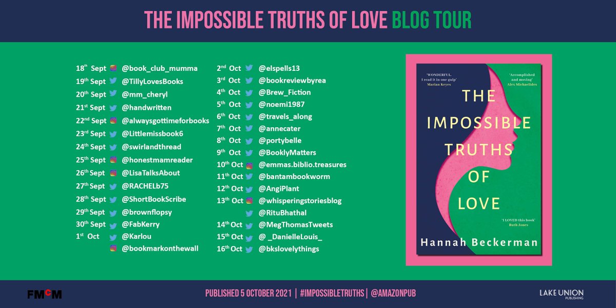 brownflopsy's tweet photo. Welcome to my stop on the @FMcMAssociates #BlogTour for the stunning novel #TheImpossibleTruthsOfLove by @hannahbeckerman @AmazonPub
To what lengths would you go to protect the ones you love?
https://t.co/4J36AsuN6r https://t.co/3PzC5xrx84