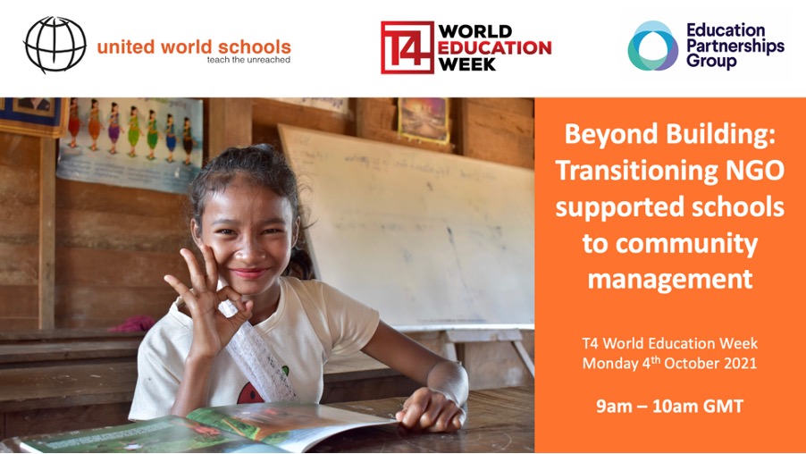 EPG_Edu's tweet photo. Join us and @teamUWS next Monday 4th October at 9am GMT (10am BST) to discuss the UWS model of transitioning #NGO-run schools to #government and local communities, as a key component of their longer-term #sustainability strategy @T4EduC https://t.co/Q2qFgAMDip #SDG4 #WorldEduWeek https://t.co/jJPb9OyOKo