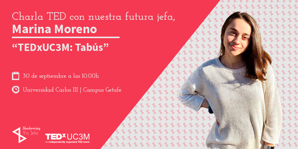 yojefa_'s tweet photo. 📣 @tedx_uc3m organiza "Tabús," cinco charlas para visibilizar materias invisibles de la sociedad y una de nuestras participantes en el #ShadowingYojefa @BiomMarina, explicará cómo la medicina y los datos pueden ayudar a miles de personas si se usan de manera conjunta. 👏 https://t.co/pnCSfwt8h0
