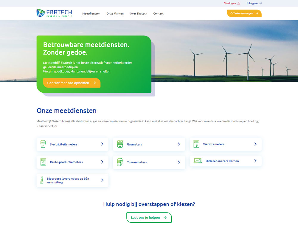 Vandaag is de nieuwe website van Ebatech, onderdeel van Vattenfall, online gegaan. Bekijk de case:

redmelon.nl/werk/ebatech/

#wordpress #websitelatenmaken #internetbureau #onlinemarketing