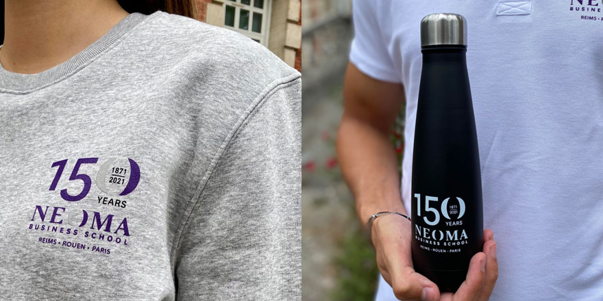 NEOMAbs's tweet image. #150yearsofpassion
Témoignez de votre fierté #ProudToBeNEOMA et célébrez avec nous ce moment historique avec la collection limitée de L'Atelier : Sweat, Polo, gourde, Eco Cup ... 
👕 Tous estampillés au logo des 150 ans ! 
bit.ly/39JYYCJ