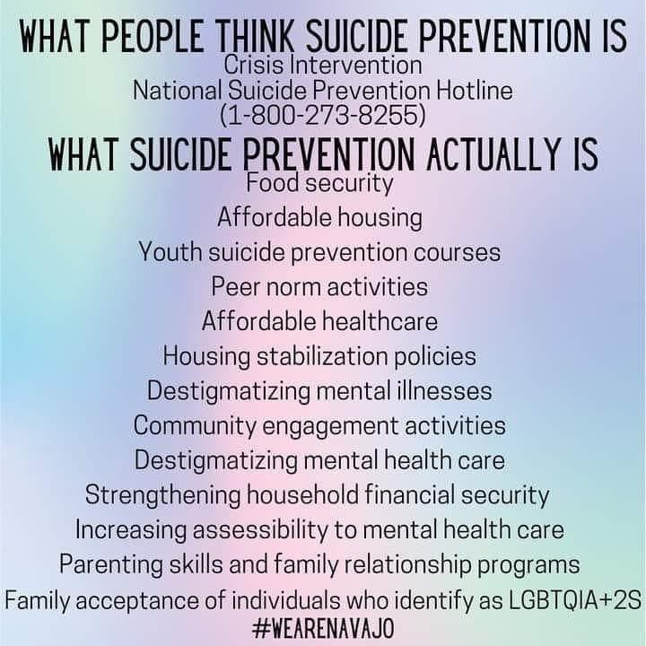SarahGaer's tweet photo. Of course I want to #StopSuicide but more than that, I want to stop the drivers for suicide. #AcesTooHigh #Poverty #Isolation #Discrimination #MassIncarceration #Despair #Abuse #Hopelessness and so on and so forth. https://t.co/J1IL9rHqS2