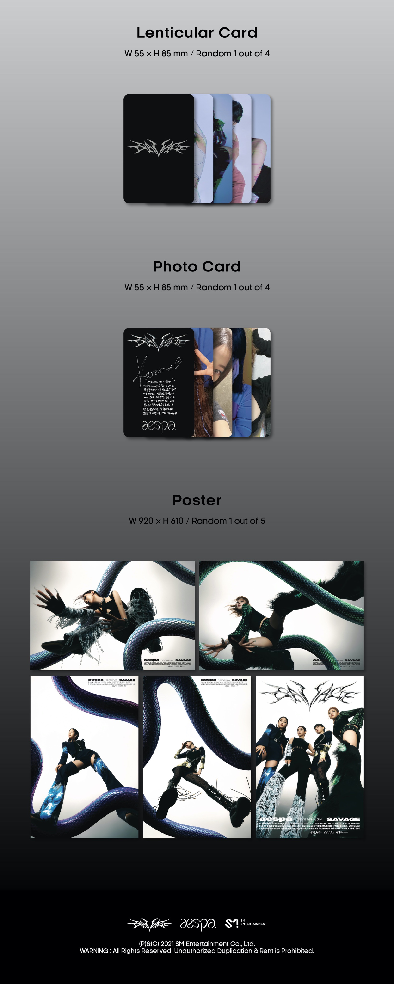 aespa The 1st Mini Album 'Savage' (Hallucination Quest Ver.) + Exclusive  Photo Card - SM Global Shop