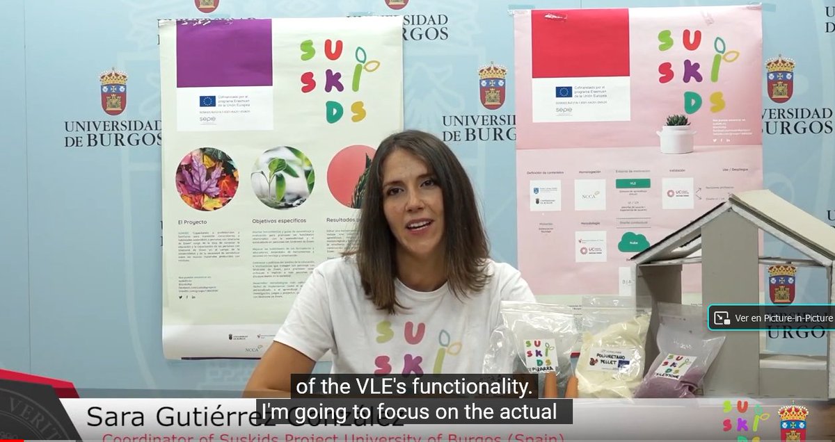 SuskidsP's tweet photo. Our coordinator Sara Gutierrez from @UBUinvestiga presented one of the workshops during our Final Conference. She explained how to use the #VLE and tested some of the activities included. You can contact us to test it too! Check the video at our website 
https://t.co/HgfEBmsI5D https://t.co/CVQw94wqAR