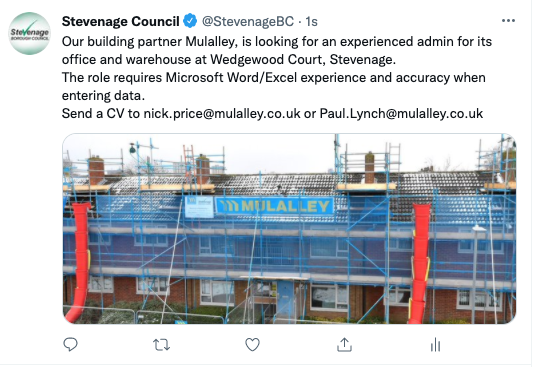 Stevenage Council tweet media