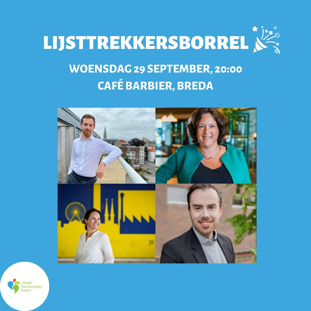Vandaag hebben we onze eerste grote fysieke activiteit in jaren #feest. Ben jij erbij? #JdBrabantIsBack

Meer weten?
Facebook: fb.me/e/2D0l0hzXR
Website: 
jongedemocraten.nl/evenement/jd-b…