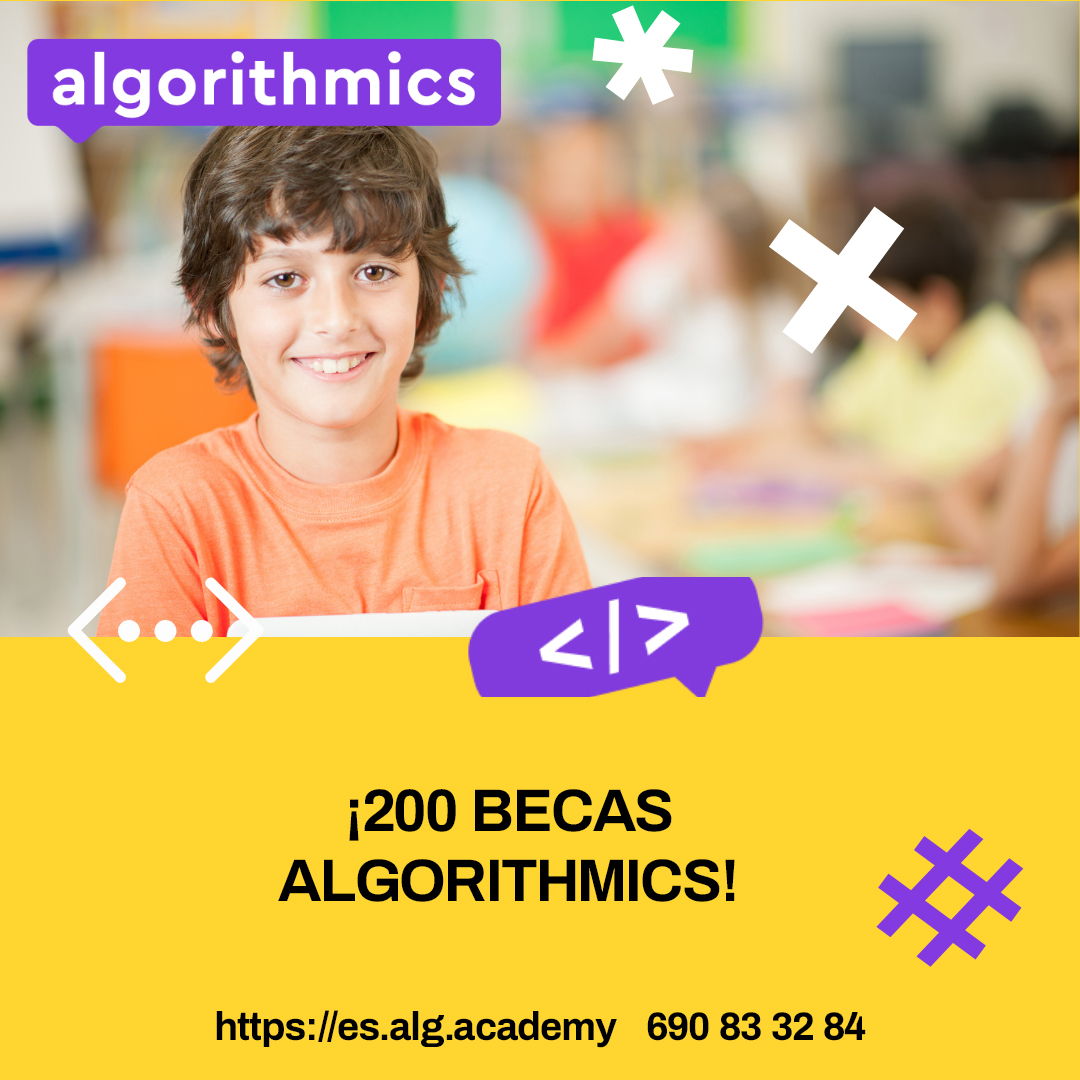 PlayFactoryEspa's tweet photo. ¿Cómo hacer más fácil la asistencia de tu hij@ a nuestras clases? 🤔 ¡Con las 200 becas Algorithmics! 🔝 
 
Descubre más sobre ellas en 👇:
💻 https://t.co/LnQ2PmDByB 
📞 +34 690 83 32 84
📧 info@playfactory.es
 
#playfactory https://t.co/8N1Utn2bbf