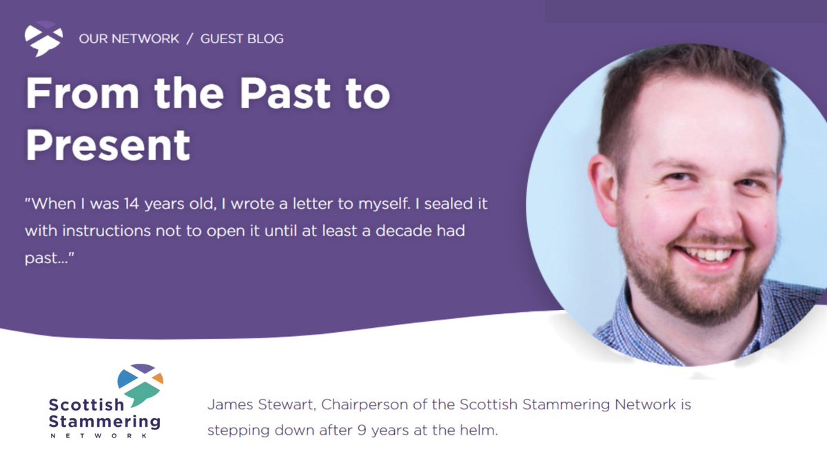 "If I didn't have a #stammer, I wouldn't have experienced these things, and I'm so pleased I have as it's let me grow as a person"

<a href="/ScotStammerNet/">Scottish Stammering Network</a> Chair, James Stewart is stepping down. Thank you for all you've achieved for our community! 👏

Read more: ow.ly/DX1F50GiuNJ