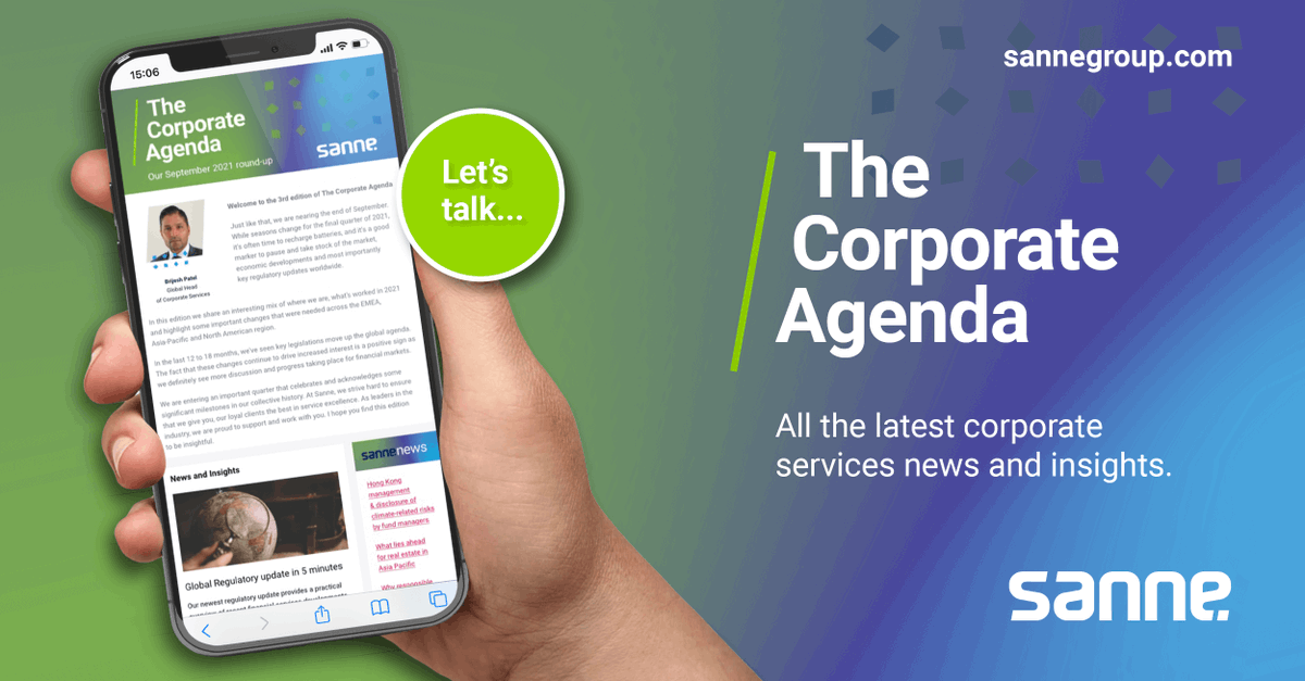 SanneGroup's tweet photo. 📩📩Our latest Corporate Agenda is out now > https://t.co/rAJ9plypTv
This edition offers an insightful read as we share a mix of topical matters which are impacting institutions and asset managers across the world. 
#sannelife #corporateservices #ESG #subsidiarygovernance https://t.co/WivLasYKjA