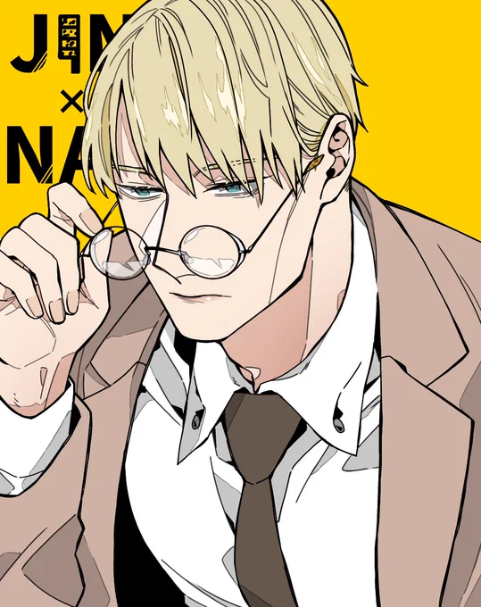 じんずコラボ眼鏡を試着するミン👓 