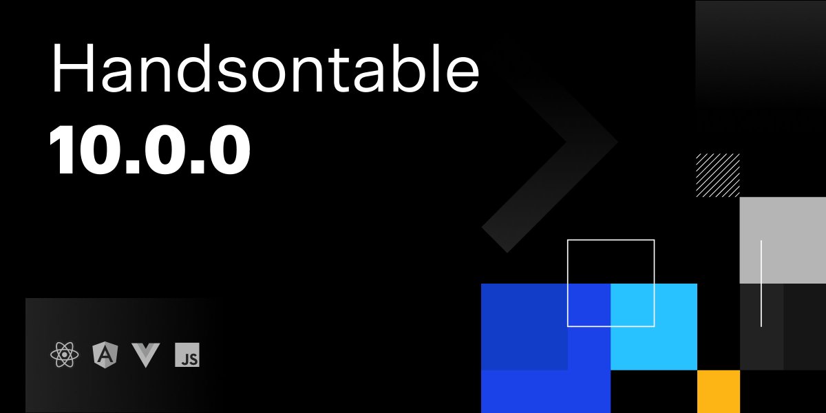 Handsontable tweet media