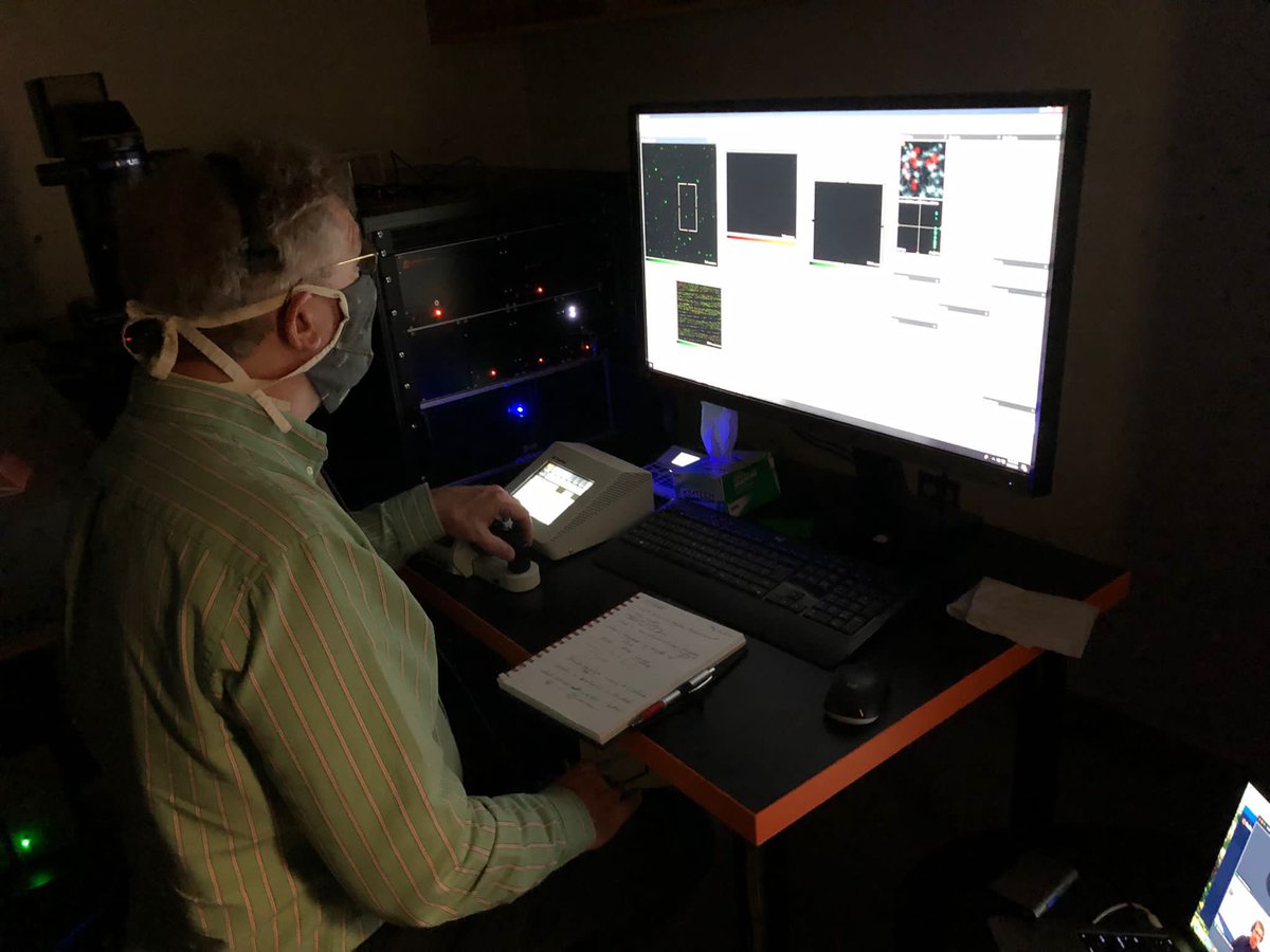 Abberior's tweet photo. We are happy to announce the first #MINFLUX installed in the US at @scrippsresearch Microscopy Core directed by Scott Henderson. We look forward to excellent science &amp; hope you enjoy your samples in highest resolution. Some impressions from the installation and on-site training👇 https://t.co/iT9vqIxmkp
