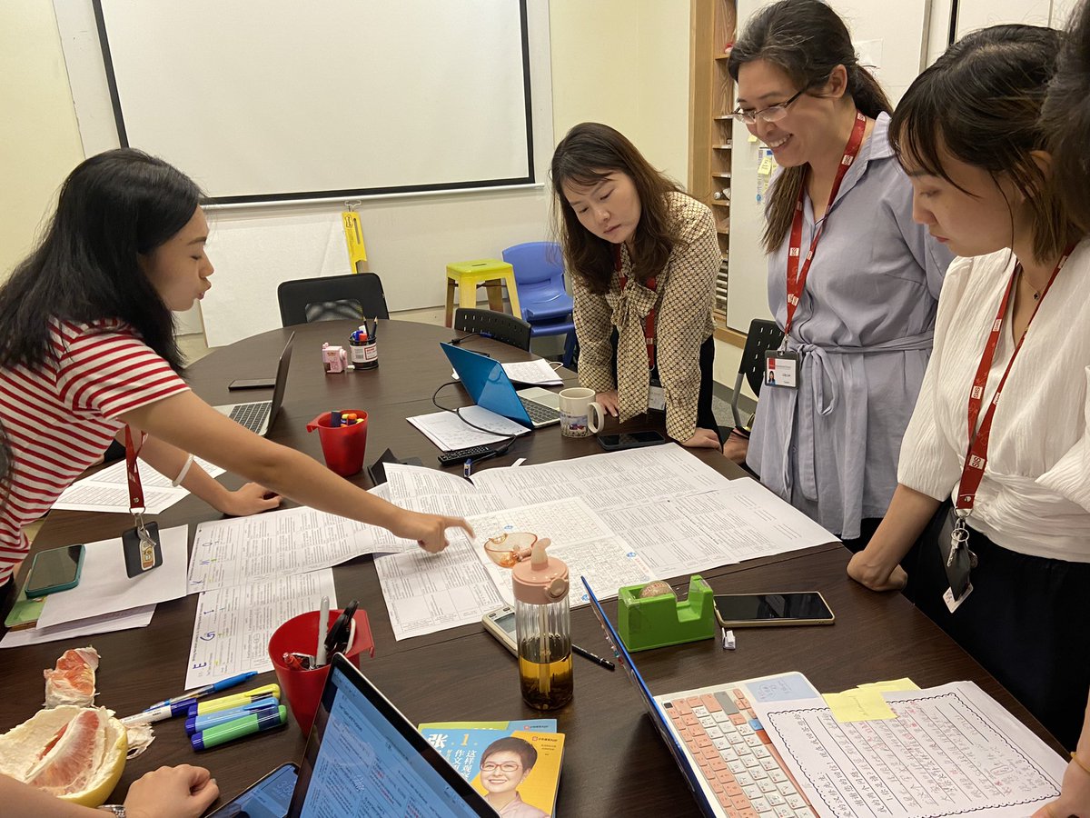 Ms_Cheung229's tweet photo. Today’s Wednesday staff PL was led by our very own #TeacherLeaders. Topics included MAP data analysis, assessment alignment in visual arts, guided reading strategies, #SecondSteps, progress trackers, and much more! #sisrocks #lifelonglearning https://t.co/x5JOHVrPaD