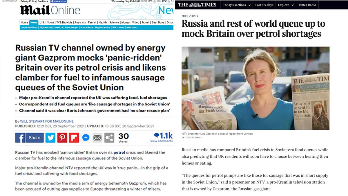Британским СМИ не понравился сюжет НТВ о топливном кризисе на острове. Сама местная пресса о нем, конечно, пишет, но другим, видимо, нельзя. Английские газеты взвыли