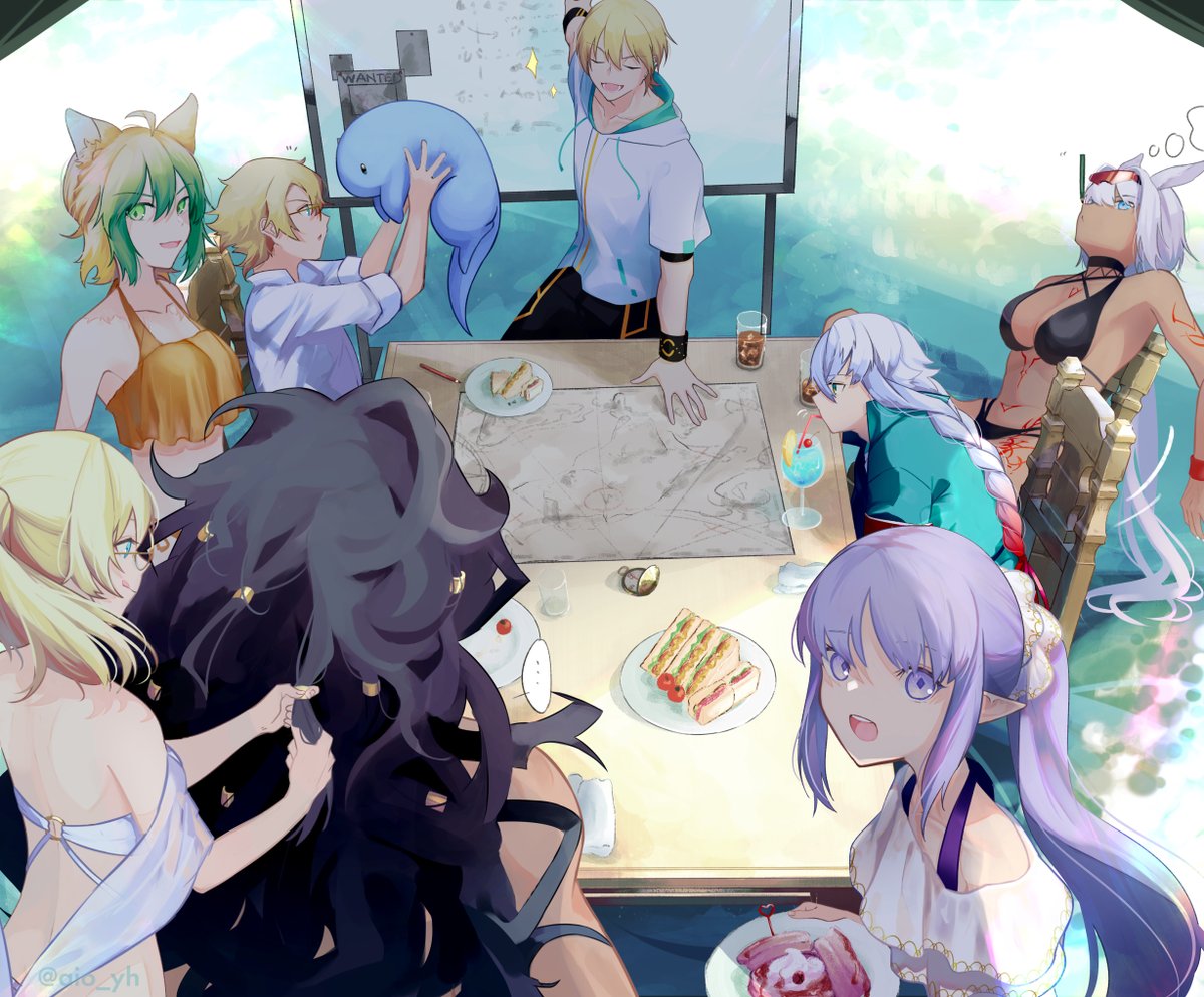 カイニス(Fate) 「夏イベアルゴノーツ #FGO 」|新屋のイラスト