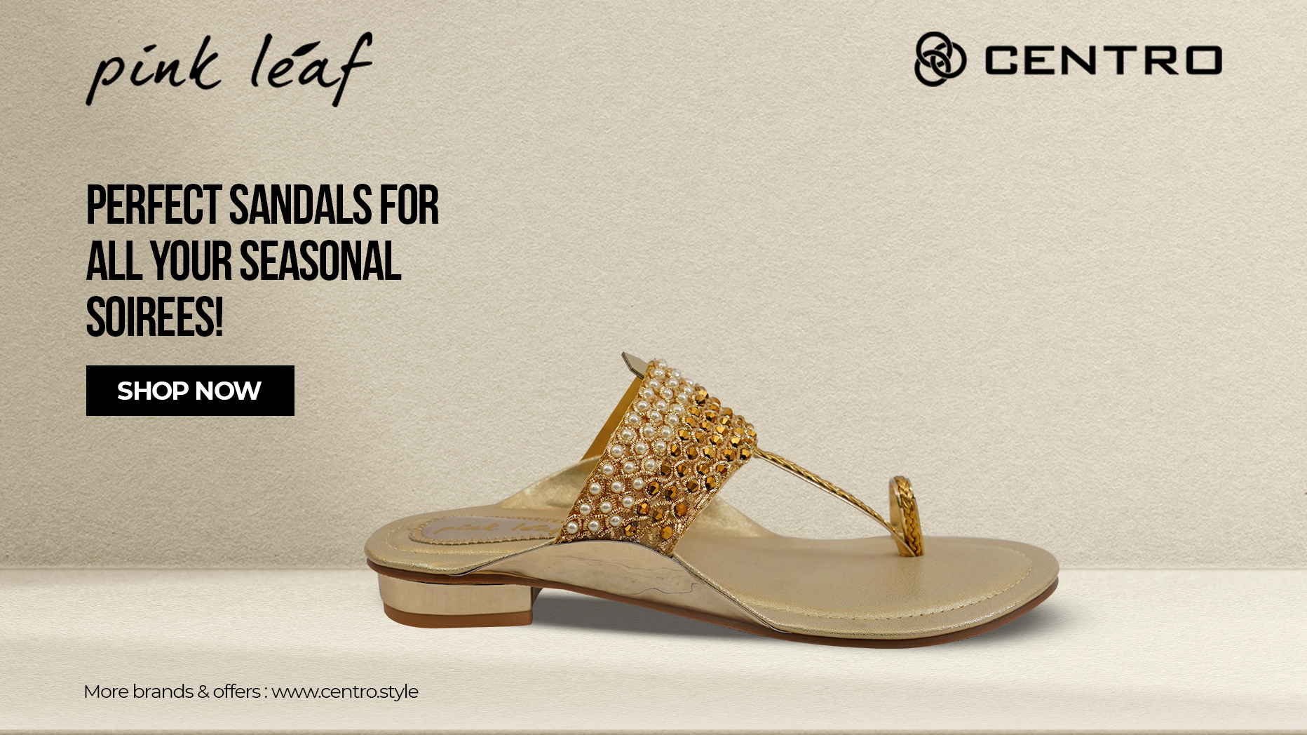 Pink leaf hotsell sandals