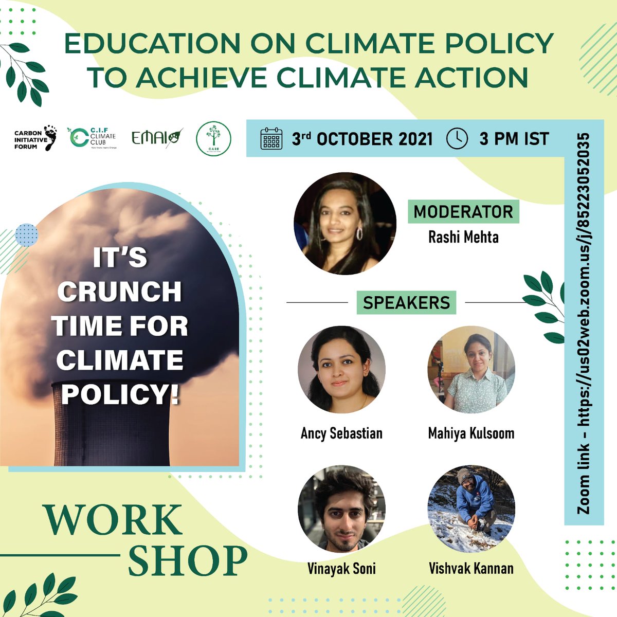 CIFdotorg's tweet photo. India needs policies that call for education and information for ALL on #climatechange. Citizens need to be engaged in an environmental justice curriculum that invites them to be part of the solution. Save the date &amp; time!

Zoom link - https://t.co/rm5b8TCWsu

Join us for more! https://t.co/lr6xeocGcx