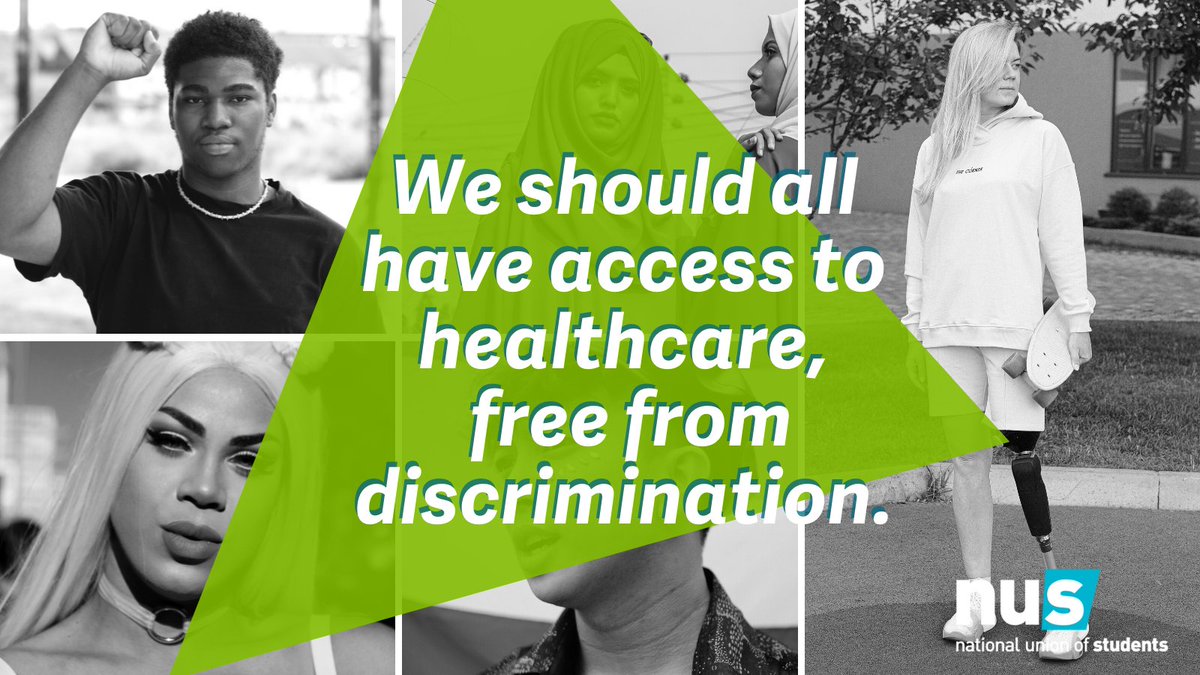 Healthcare should be free to access for all without discrimination✊

If you too believe in this, sign our petition here: nus.org.uk/campaign-hub/f…

#NUSLiberation