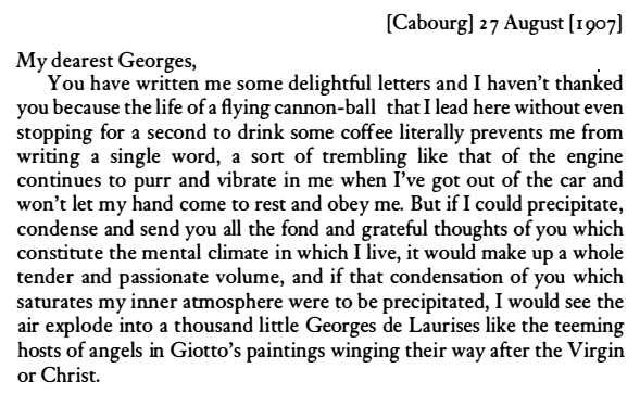 LettersOfNote's tweet photo. Me: "Hi. Sorry for the silence. Absolutely swamped." 

Proust: https://t.co/lBPw0BpF5r