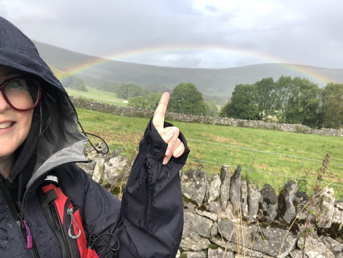 rainbowchaser79's tweet photo. Took my friend out round Castleton today for her birthday.
Castles, sheep, big massive hills, rain, sunshine, rainbows, comedy cave names, #WispaWithAVista and tired legs.
Sat in the pub now waiting for our dinner β€οΈ https://t.co/Rc9fEaNjgz